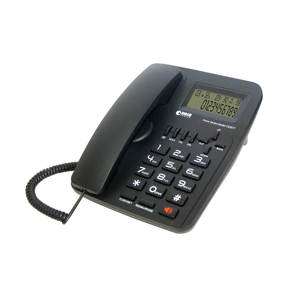 โทรศัพท์บ้านโชว์เบอร์โทรเข้า  REACH รุ่น CID 977 DARK GREY_0